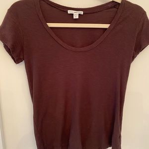 James Perse Woman’s standard t-shirt 0 in brown